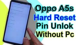 Oppo a5s lock Screen Password Reset | Cph(1909)Remove Screen Lock Kaise Tode Without Pc Hard Reset |