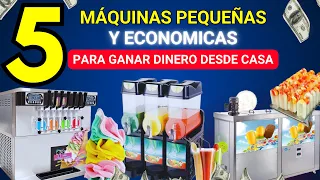 💰 5 MÁQUINAS  ECONOMICAS Y altamente RENTABLES para ganar DINERO en casa en 2024