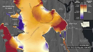 Tsunami wave simulation for Seattle–Bainbridge Island, Wash.