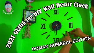 DIY WALL CLOCK DECOR 2021 (ROMAN NUMERAL) - EASIEST GUIDE for Lazada and Shopee!