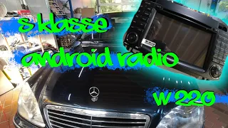 S Klasse W220 bekommt ein Android Radio verpasst (Bluetooth, Navi, Wlan, USB usw.) #DIY