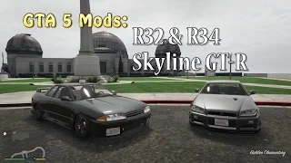 GTA5 Mods: R32 & R34 Skyline