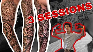 MAKE FULL SLEEVE MANDALA TATTOO WE CAN FINISH 3 DAYS