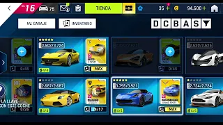 Asphalt 9  Legends- My Garage level 16 - My 75 Cars