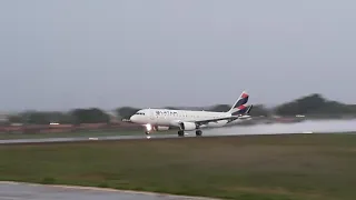 Decolagem Airbus A320 da Latam Aeroporto de Teresina