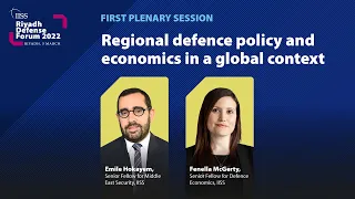 IISS RDF First Plenary Session: Regional defence policy and economics in a global context (English)