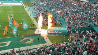 Miami Dolphins intro at Hard Rock Stadium