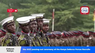 the passing out parade of KDF recruits at the Recruits Training School 2022