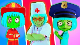 Zombie PoliceGirl, Zombie FireGirl and Zombie Doctor Song + More Lights Baby Songs & Nursery Rhymes