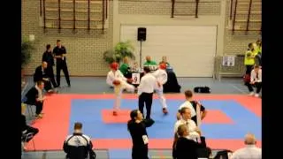 Taekwon-Do ITF: Federico de Lorenzi (ITA) Semi-Final - Open Dutch 2014 (Best, NL)