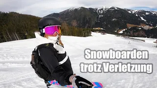 Ich kann nicht mehr Snowboarden 😭 | Das erste mal Snowboarden nach Verletzung