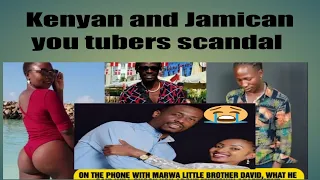 A jamaican guy allegedly scammed by Kenyan youtubers @DeeMwango a sister '  @iammarwa