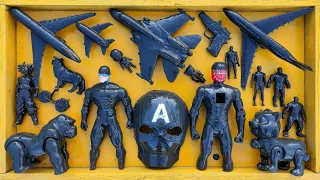 AVENGERS SUPERHERO TOYS#31 Action Figures/Black Mud, Spiderman, Ironman, Hulk, Thor, Captain America