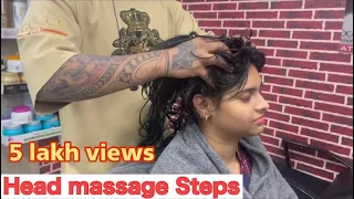 How to do a Head massage with Pressure point/Step by step/tutorial/easy way/hair spa head massage