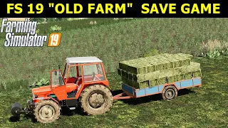 [SAVE GAME] FS 19 | OLD FARM | Timelapse #43. Manual collection of small hay bales