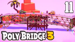 Сложный уровень! 😣 | Poly Bridge 3 | Часть 11