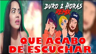 BRUTAL🔥🔥🔥 MI REACCIÓN a DURO 2 HORAS REMIX| FARAÓN Y EL BANANERO| YERA