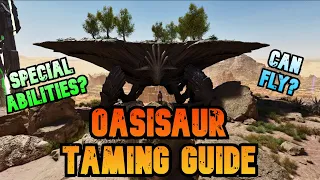 How to Tame the New Oasisaur! Easy + Quick Taming Guide on Scorched Earth! Ark Survival Ascended
