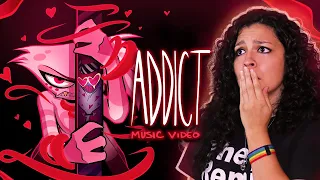 *• LESBIAN REACTS – HAZBIN HOTEL – "ADDICT” MUSIC VIDEO •*