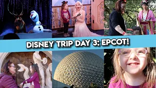 Disney Trip Day 3: EPCOT! Frozen Ever After & Meeting a TON of Characters!