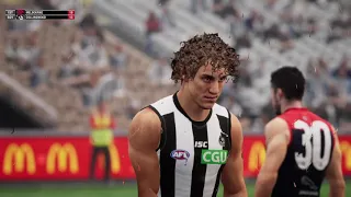 AFL Melbourne Demons vs Collingwood Magpies Round 13 2021 Queens Birthday clash AFL evolution 2