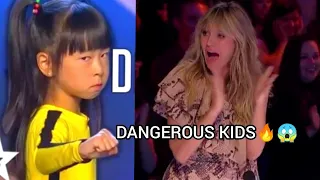 CRAZY KIDS | Dangerous STUNT Auditions on America, Spain's Got Talent And MORE! | Talent Everywhere