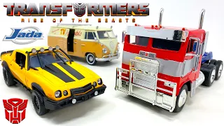 JADA Transformers RISE OF THE BEASTS Vehicles RC OPTIMUS PRIME, BUMBLEBEE & WHEELJACK Quick Review