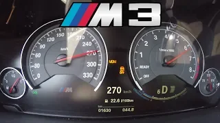 0-270 km/h | BMW M3 F80 | Acceleration TEST ✔