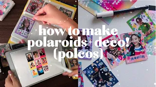 how to make DIY 🌟 kpop polaroids + decorating with stickers 💖 (polcos) ep 1 | jelly record.