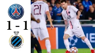 PSG vs Club Brugge Highlights Mach & All Goals 2021 ll