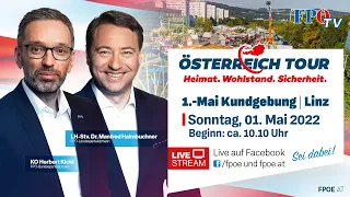 🇦🇹Der traditionelle 1. Mai 2022 der FPÖ in Linz!