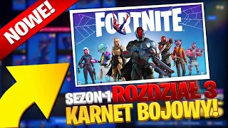 Oceniam *NOWY KARNET BOJOWY* Sezonu 1 ROZDZIAŁU 3 w Fortnite! 😱