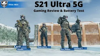 Samsung Galaxy S21 Ultra 5G Gaming review in Telugu | Battery Test 100 to 0% by PJ