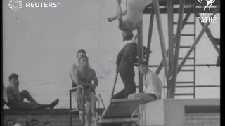 Grand Opening of new pool in Granville New South Wales hosts Olympic Star Divers (1936)