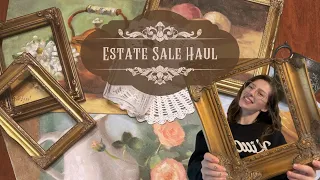 ESTATE SALE HAUL 🖤 so many VINTAGE FINDS!