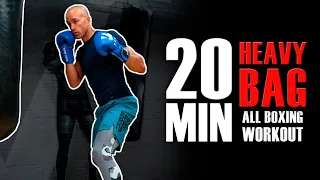 20 MINUTE HEAVY BAG ALL BOXING WORKOUT