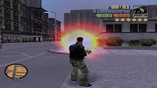 GTA 3 - Claude Fight's Vs Police In ChinaTown Portland