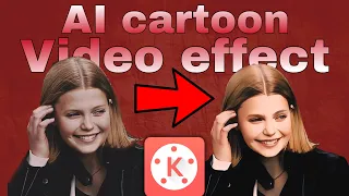 AI video effects in kinemaster// cartoon effect