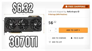 I Bought A $6.32 3070ti From Newegg.com And Got A MASSIVE Surprise #shorts
