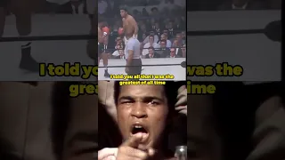 Muhammad Ali after beating George Foreman