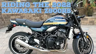 Riding the 2022 Kawasaki Z900rs. This thing is quick!!!