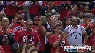 Kawhi receives an ovation and MVP chants after getting subbed out