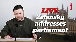 President Zelensky speech in full: Watch Ukrainian president address UK Parliament