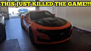 FINALLY WRAPPED THE HOOD ON THE 2019 CAMARO SS!!! IT LOOKS SICK!!