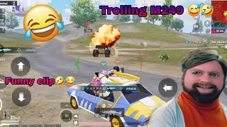 IRRITATING & TROLLING ENEMY M249 GUN SE 😅🤣 | BGMI FUNNY MOMENTS