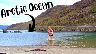 I swam in the Arctic Ocean 🥶 Exploring Norway & car camping with 2 dogs