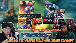 REAKSI PRO PLAYER MALAYSIA LAWAN BAGASDC AUTO SERIUS ! MOBILE LEGENDS GIVE AWAY