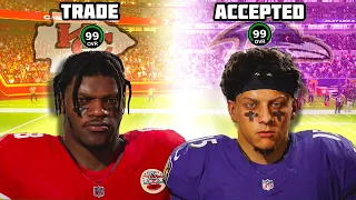 What if Patrick Mahomes and Lamar Jackson traded Careers ?