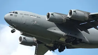 Boeing C17A Globemaster III SAC Heavy Airlift Wing  Lądowanie/landing Rzeszów Jasionka