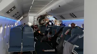 REAL - Christmas day - Inside passenger plane, CRASH caught on camera 2023 December 25th